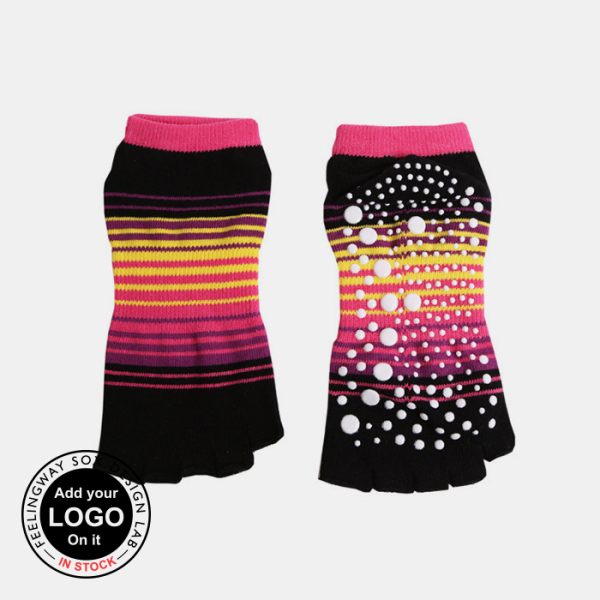 3 Pairs Open Toe Grip Yoga Socks Test Sample